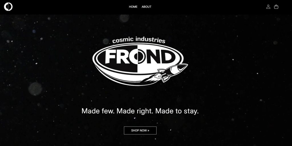 κατασκευή shopify store frond